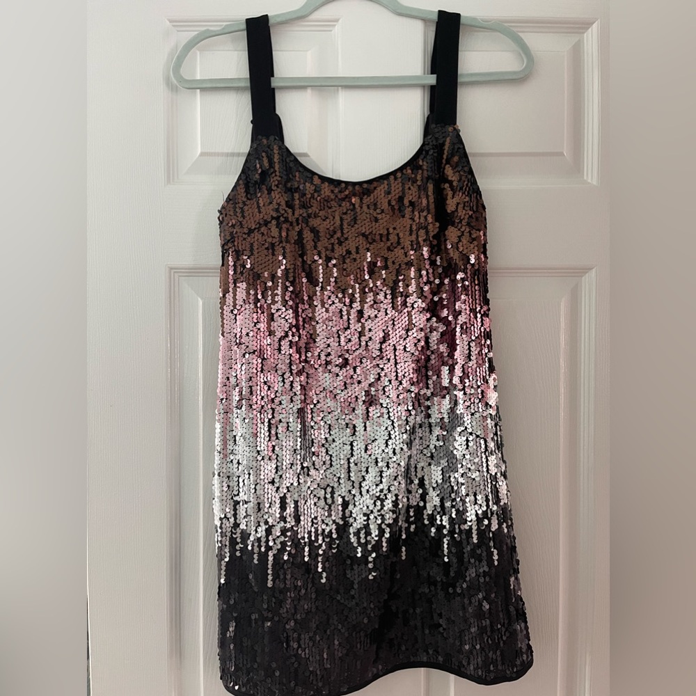 AQUA sequin dress
